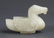 A WHITE JADE "DUCK" FIGURE PENDANT - 2