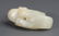 A WHITE JADE "DUCK" FIGURE PENDANT - 4