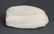 A FINELY CARVED WHITE JADE DECORATION, CARVED OF "RUI