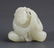 A FINELY BOY WITH LOTUS CARVING PALE CELADON JADE