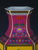 ENAMEL COLOR FLOWER AND BIRD PAINTED SQUARE VASE - 2