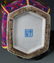 ENAMEL COLOR FLOWER AND BIRD PAINTED SQUARE VASE - 5