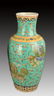GREEN GLAZED FAMILLE VERTE GUANYIN STYLE VASE - 2