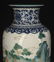 BLUE AND WHITE STORY PA INCHTED LANTERN STYLE VASE - 4