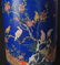 BLUE COLOR FINANCE COLOR FLOWER AND BIRD VASE - 9