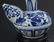 A FINE BLUE AND WHITE PORCELAIN WATER POT - 4