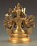 A FINE BRONZE TIBETAN QUOTING BUDDHA STATUE - 4