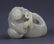 A FINELY CARVED BOY WITH GOOSE GREENISH WHITE JADE