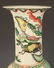 A FINE FAMILLE VERTE STORY PAINTED WIDE TOP VASE - 6