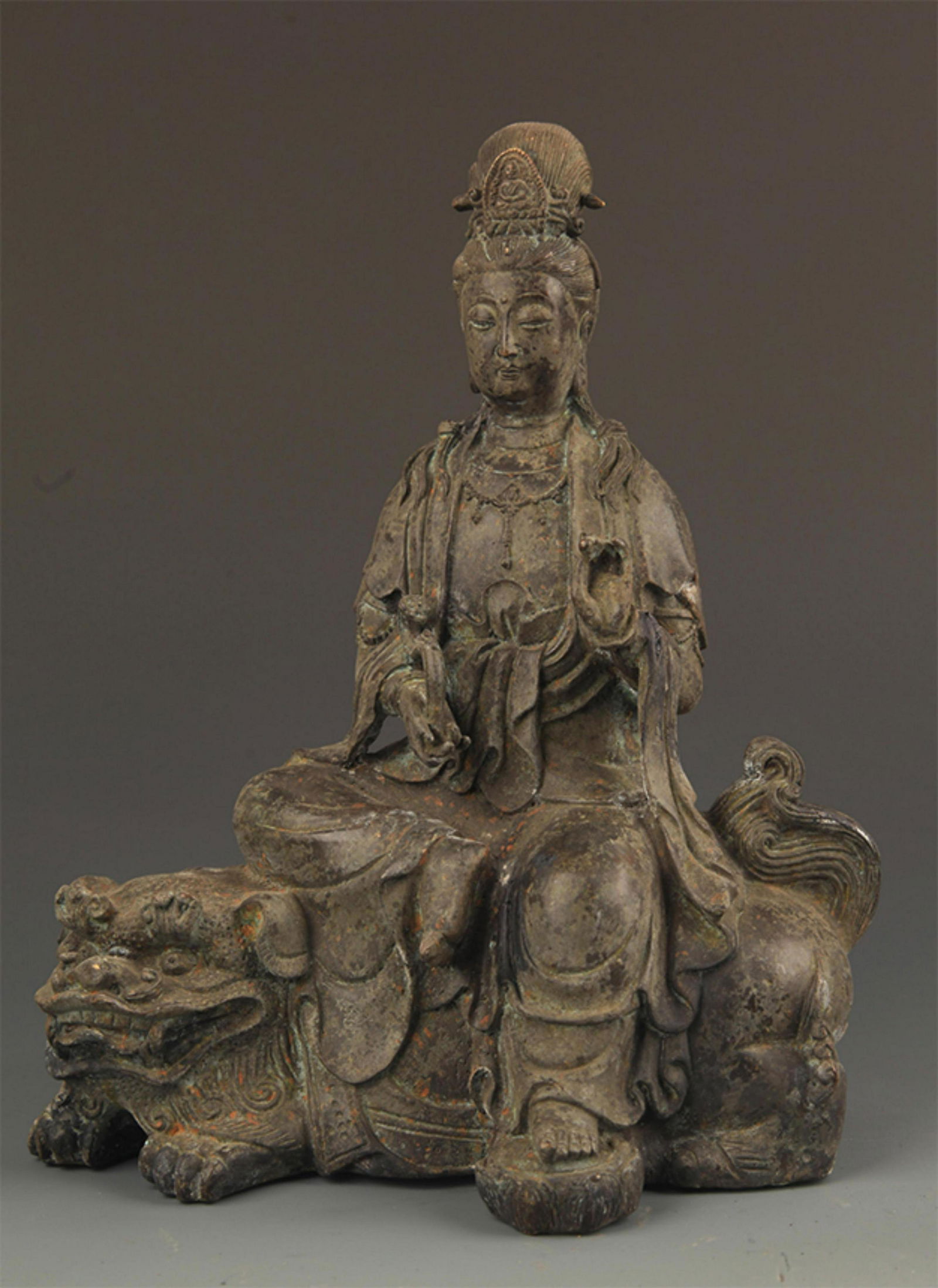A FINE TIBETAN MANJUSRI BUDDHA STATUE (1 of 7)