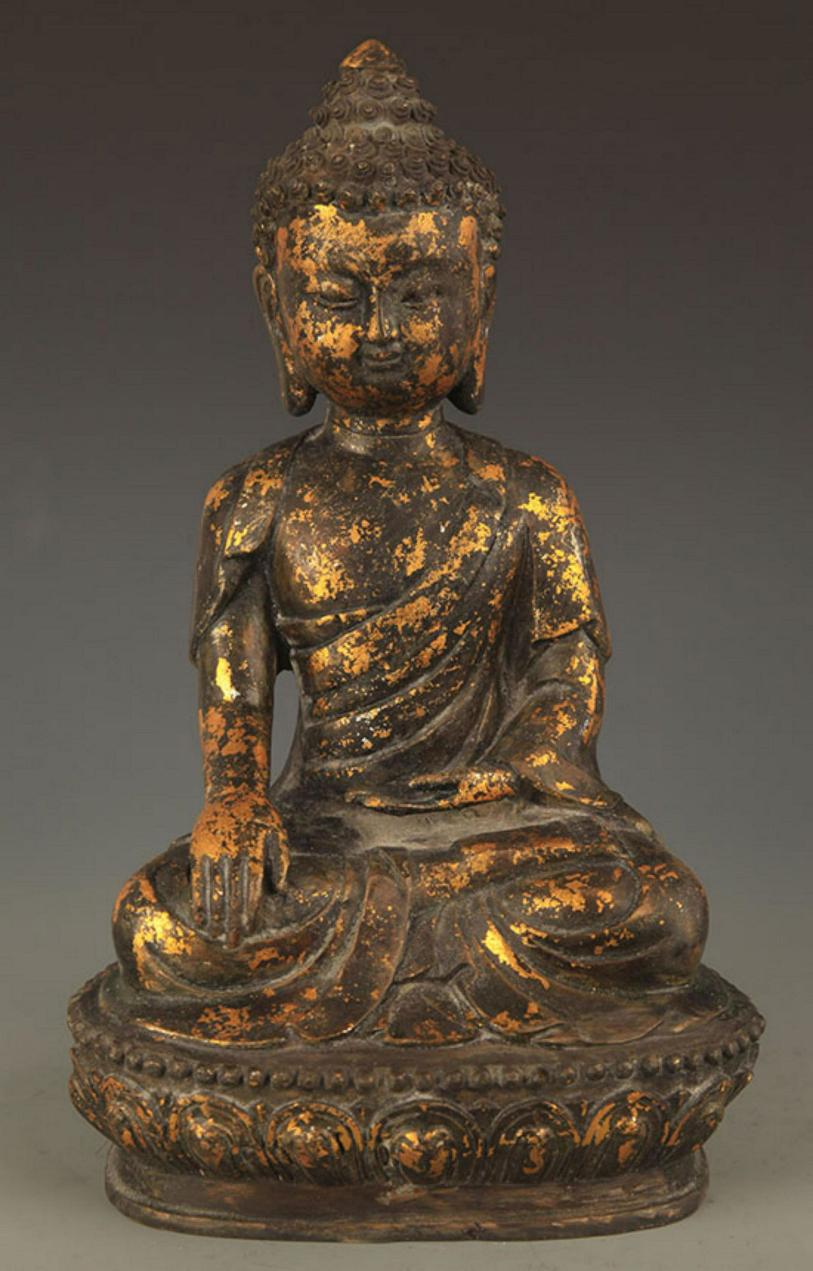 TIBETAN BUDDHISM BRONZE AKSHOBHYA BUDDHA (1 of 6)