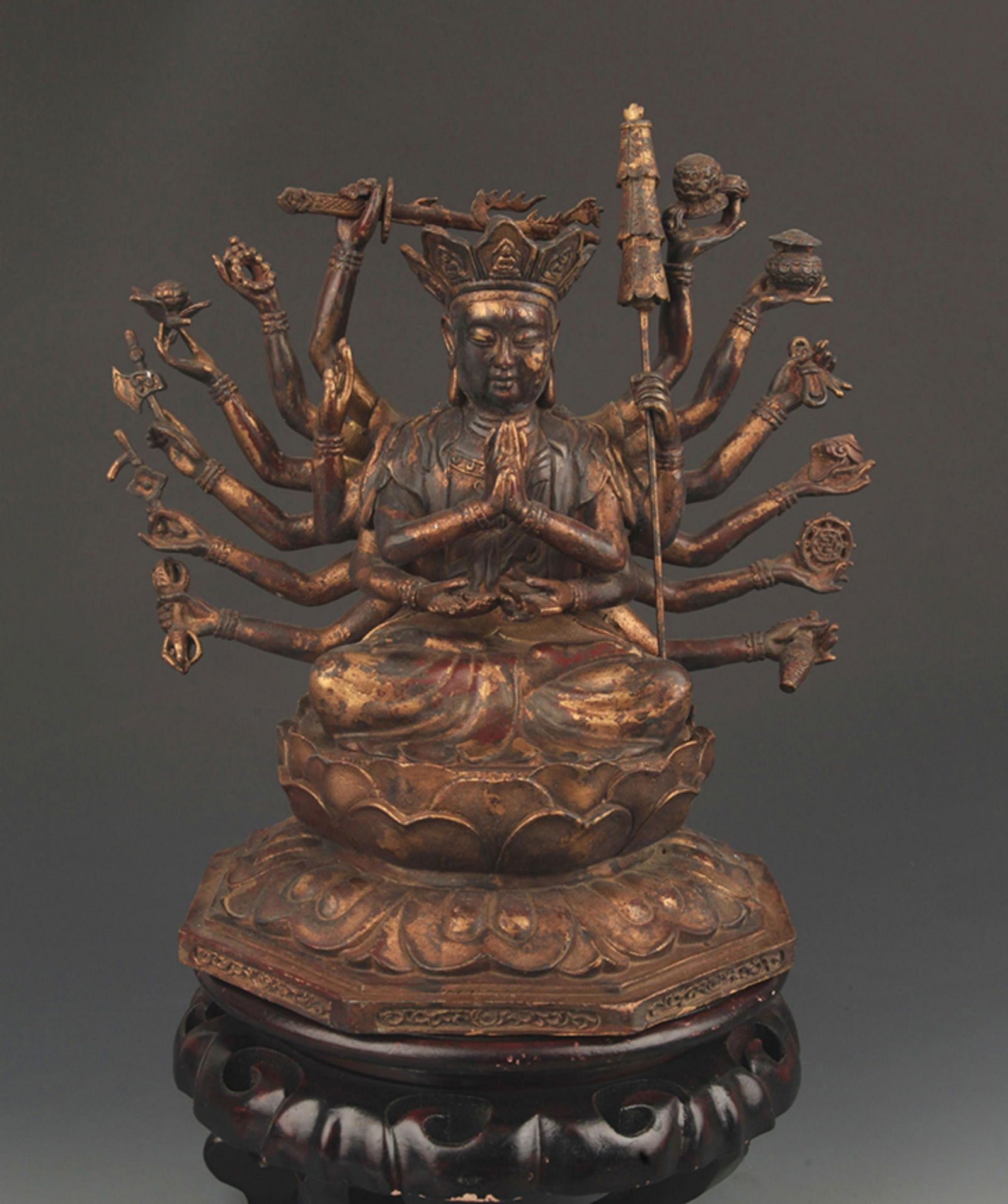 RARE TIBETAN BUDDHISM CUNDHI BODHISATTVA STATUE (1 of 5)