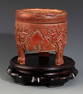 A FINELY CARVED BAMBOO CENSER