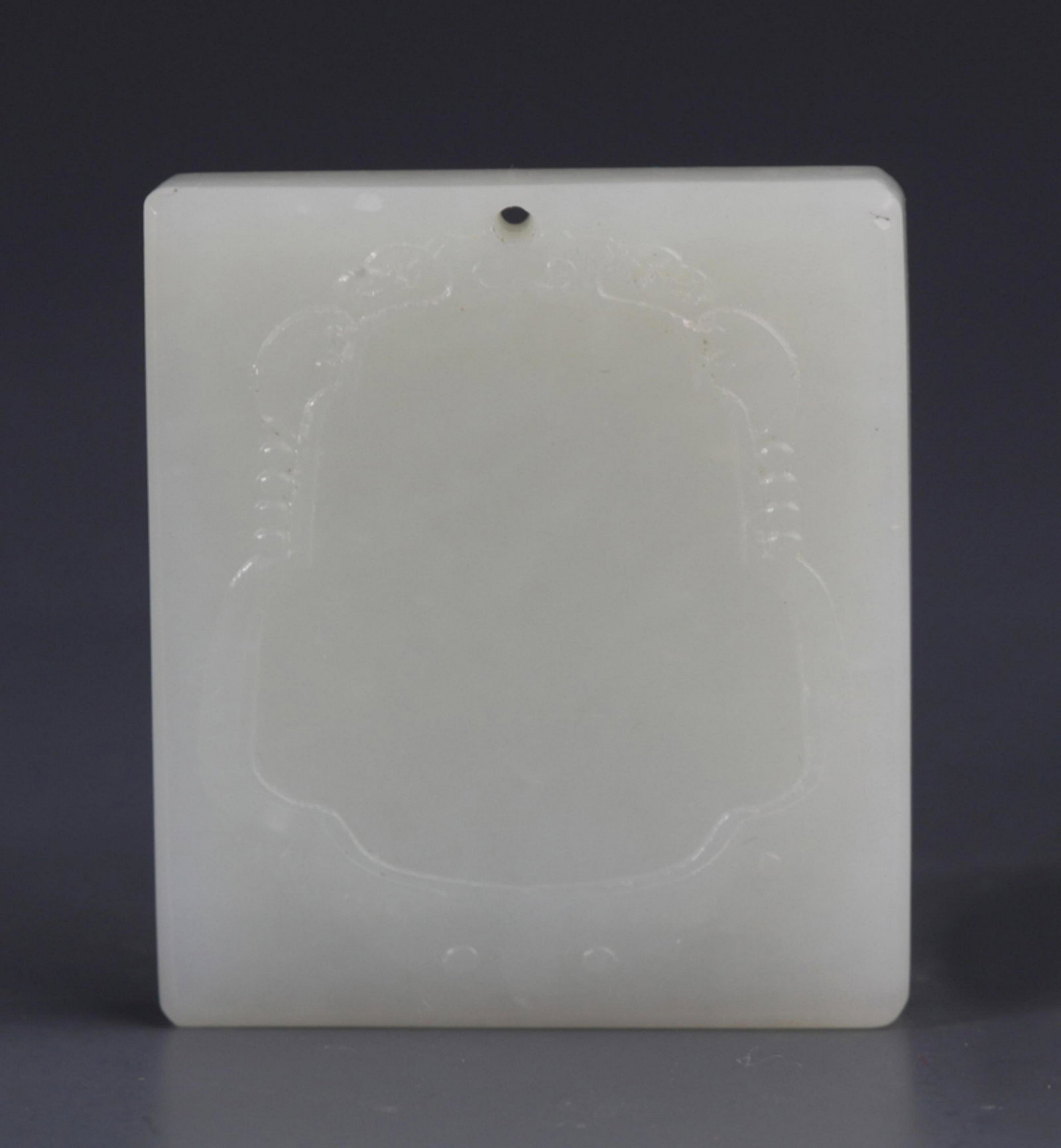 A FINE STORY CARVING GREENISH WHITE JADE PENDANT (1 of 3)