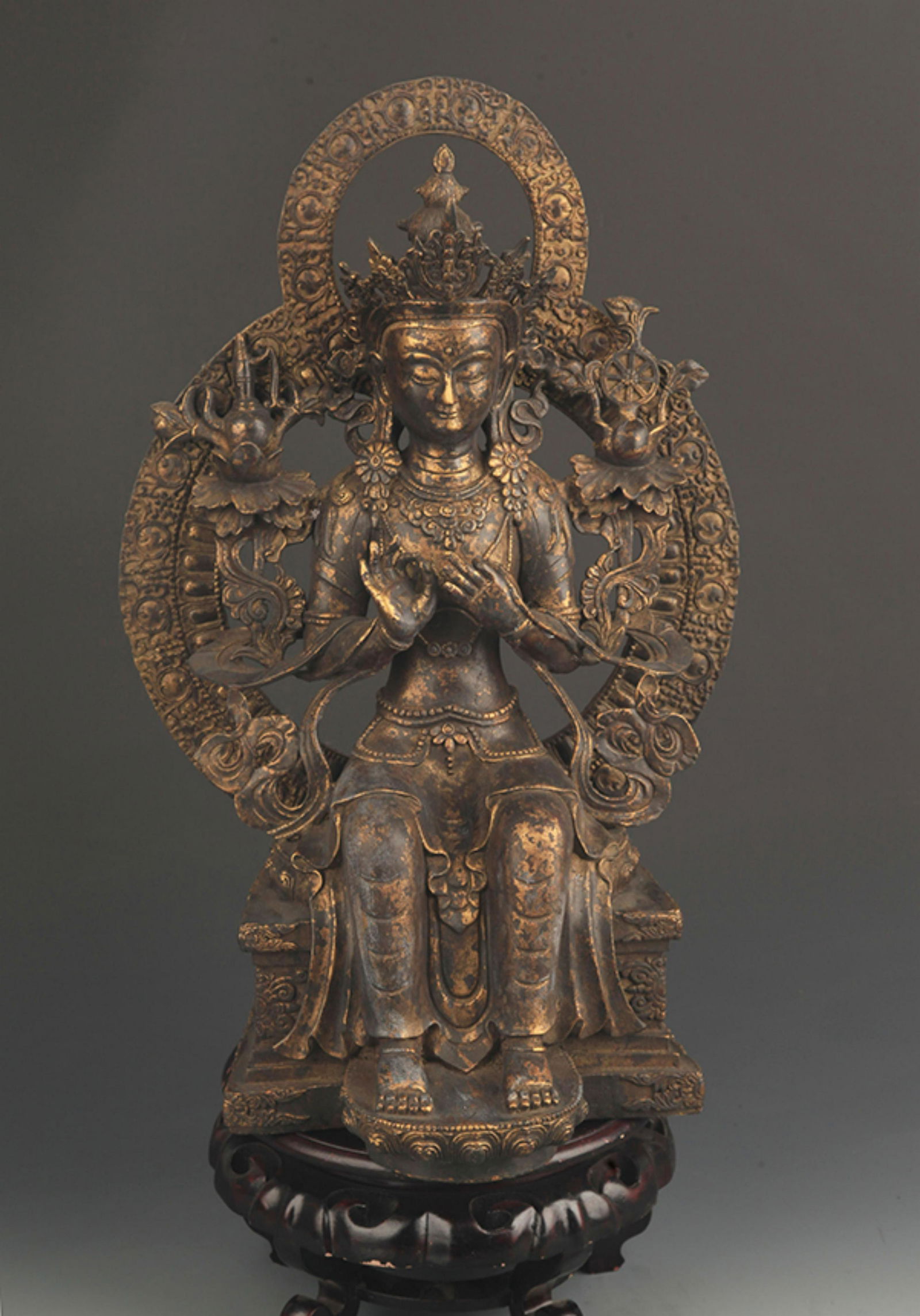 RARE TIBETAN BUDDHISM BRONZE STATUE (1 of 5)