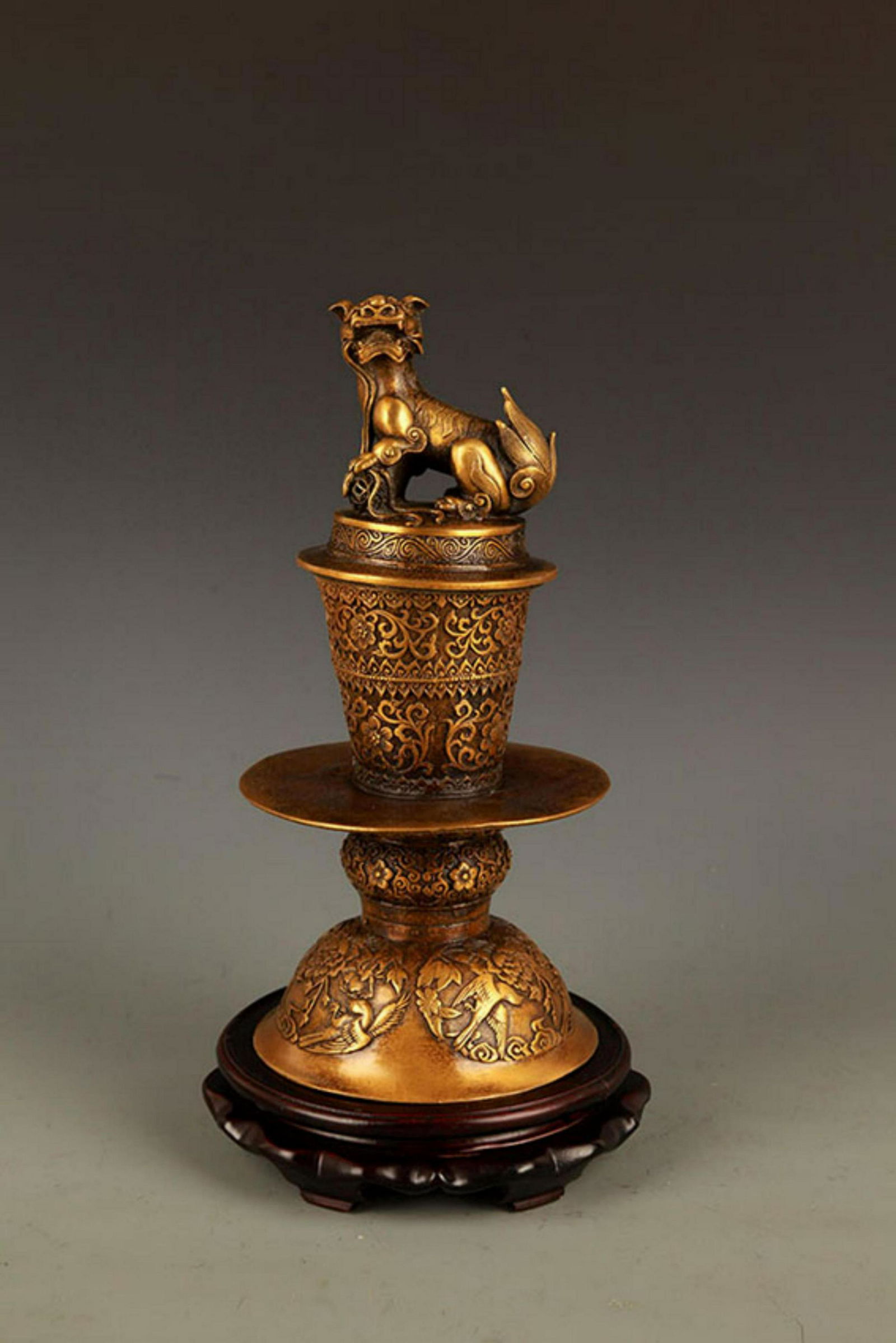 A FINE ELEPHANT FIGURE BRONZE AROMATHERAPY (1 of 7)