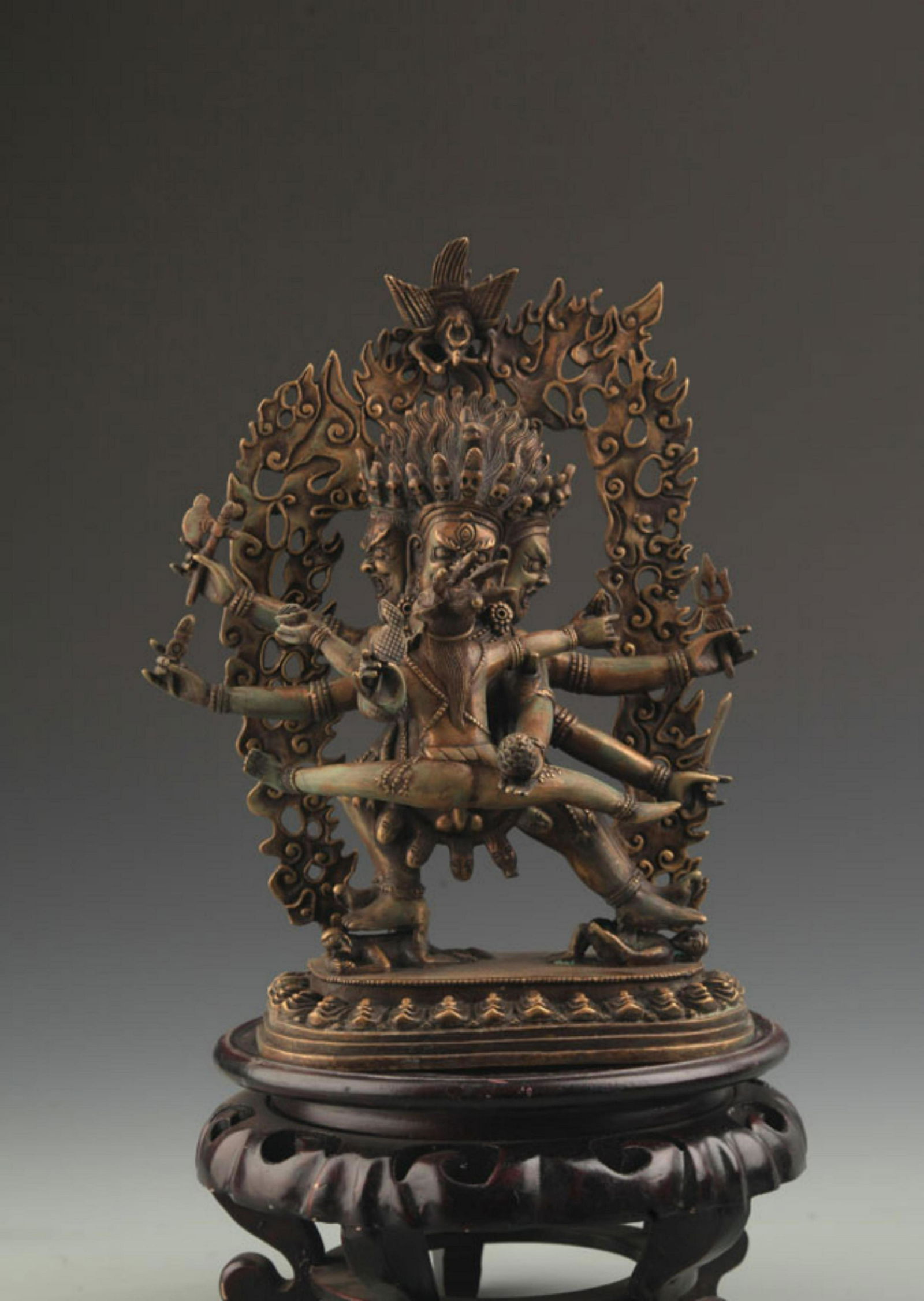 A RARE TIBETAN BUDDHISM TAKKIRAJA FIGURE (1 of 7)
