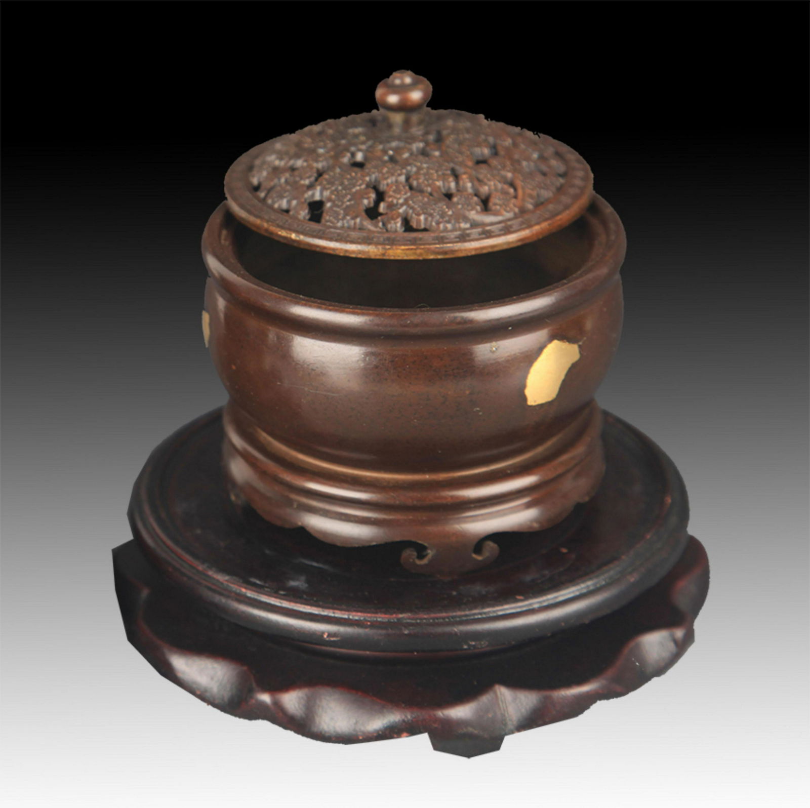 A SPRINKLE GOLD ROUND BRONZE AROMATHERAPY (1 of 5)