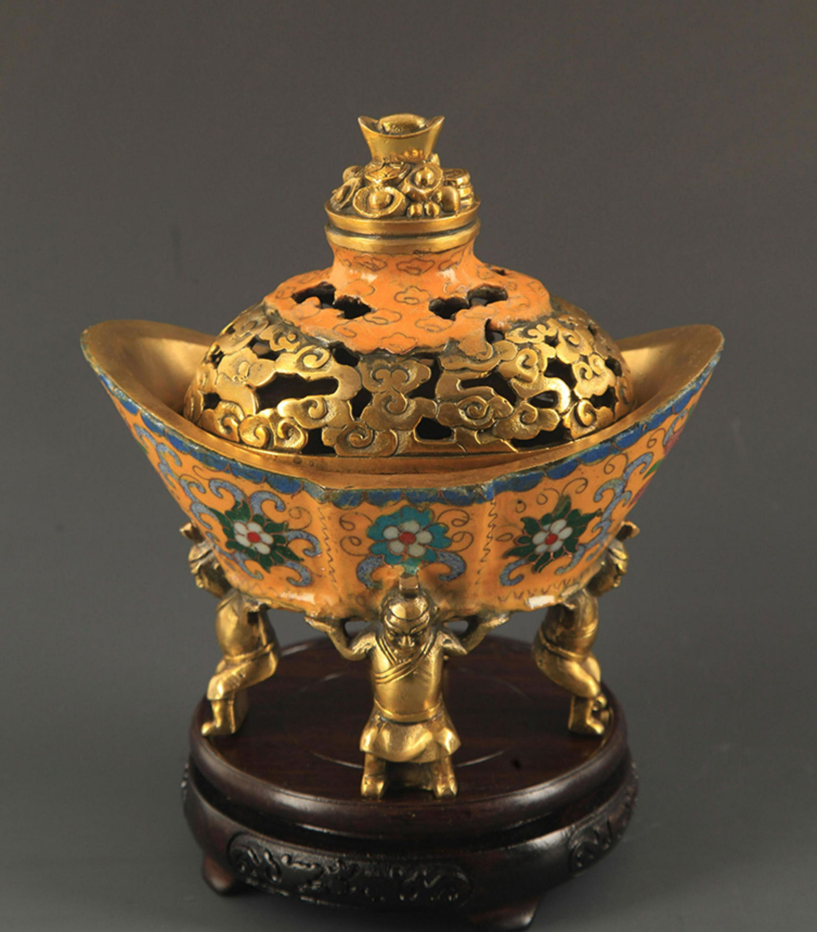 CLOISONNE ENAMEL INGOTS STYLE AROMATHERAPY (1 of 9)