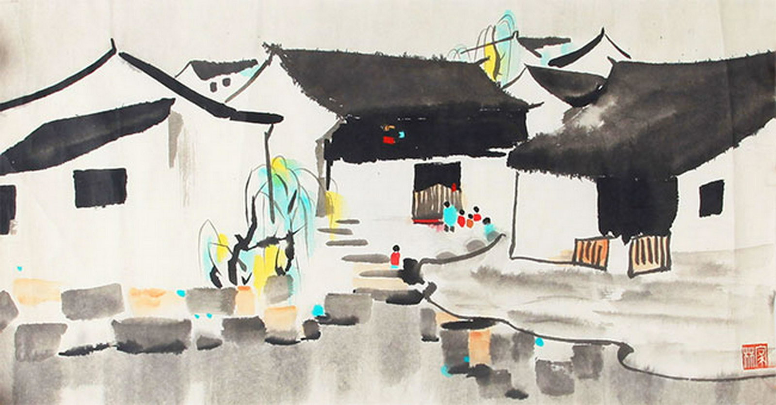 WANG JIA LIN, CHINESE PAINTING ATTRIBUTED TO: Contemporary, High:14.5 inch; Width:27.5 inch