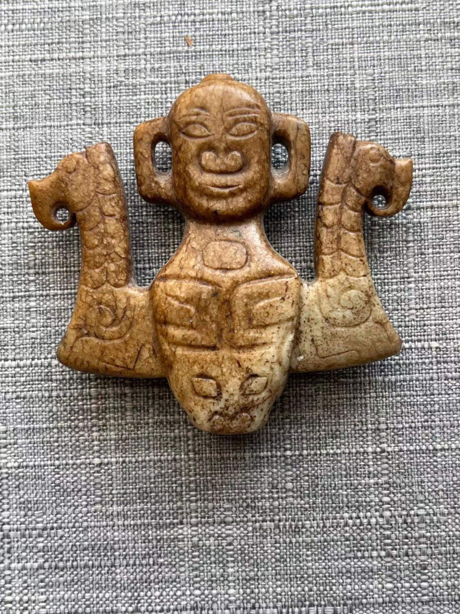 A FINE OLD JADE IN FIGURE OF HUMAN (1 of 4)