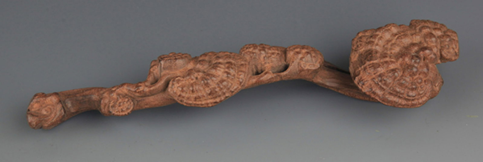 A FINE AGARWOOD MADE RUYI DECORATION: 20th Century; Long:10.00 inch