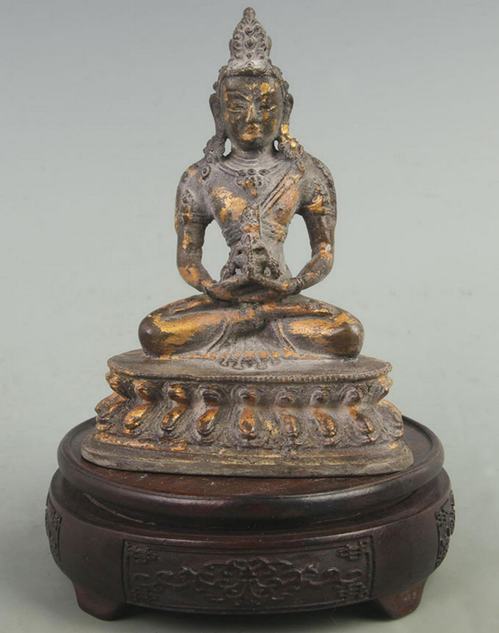 A FINE TIBETAN BUDDHISM SHOU JING BUDDHA STATUE (1 of 5)