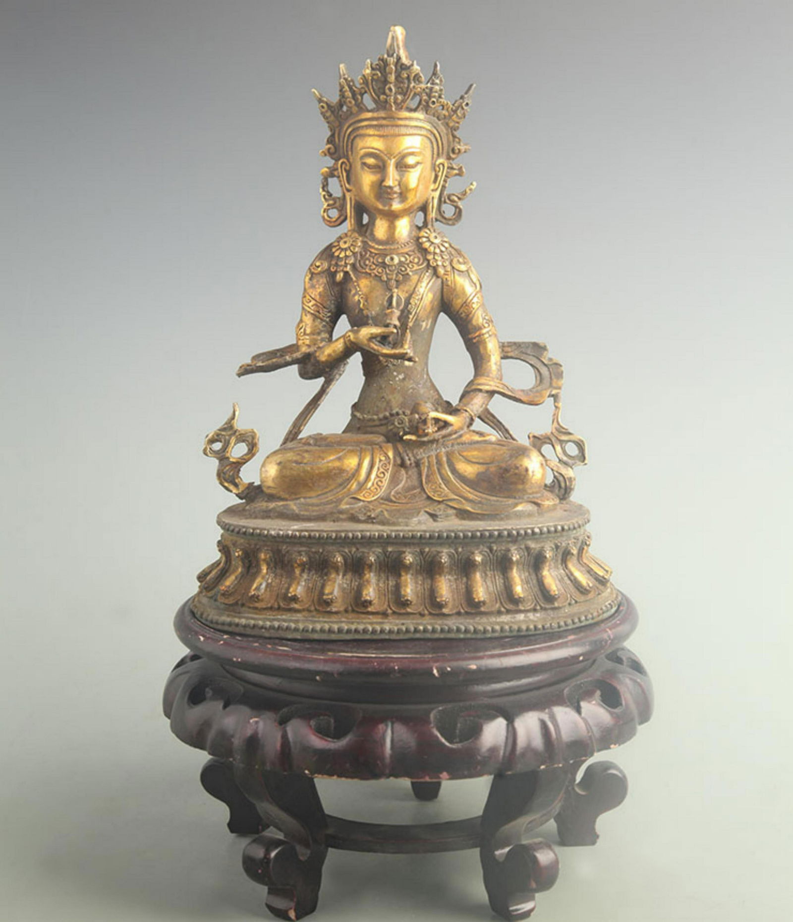 TIBETAN BUDDHISM BRONZE VAJRASATTVA STATUE (1 of 5)