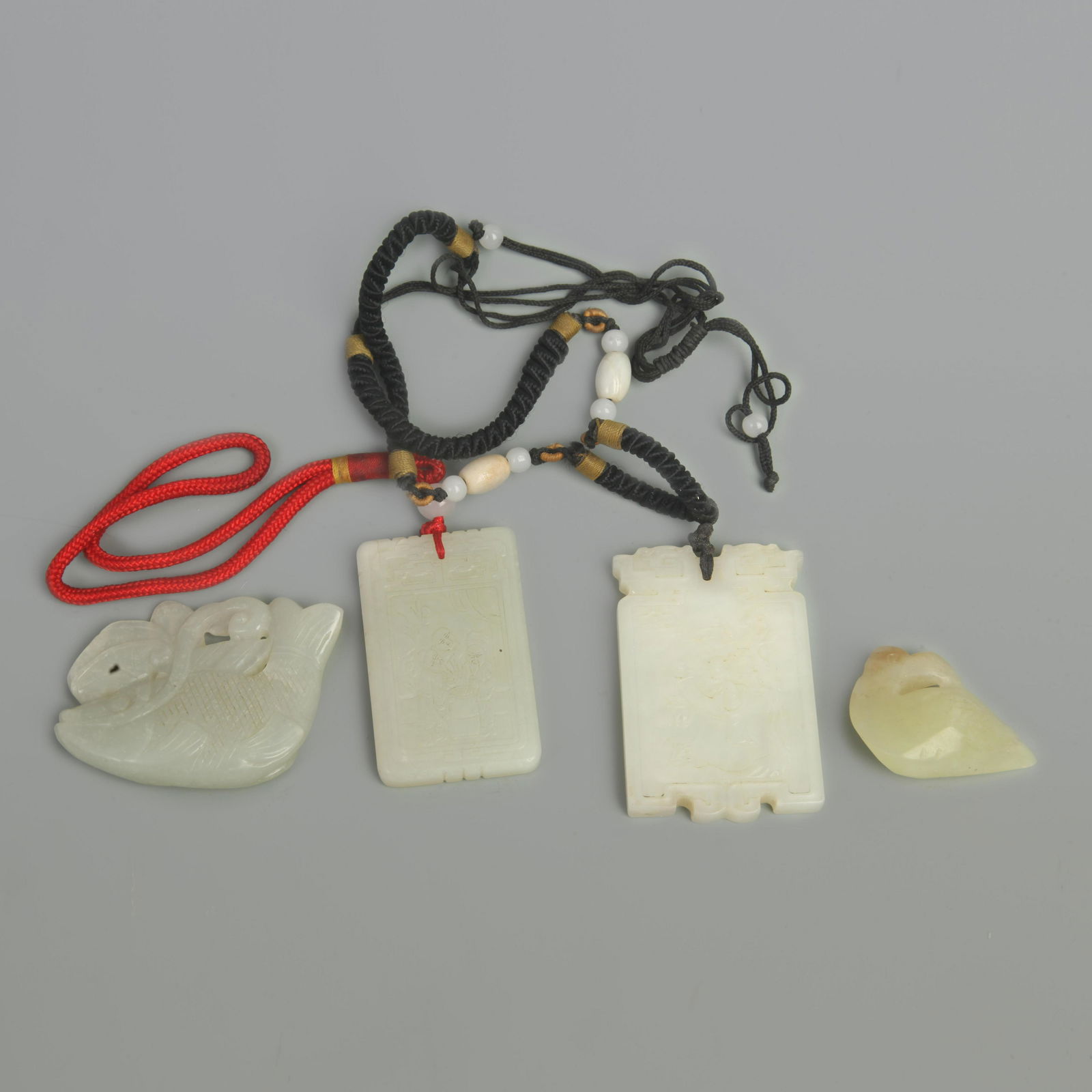 GROUP OF FOUR JADE PENDANT (1 of 17)