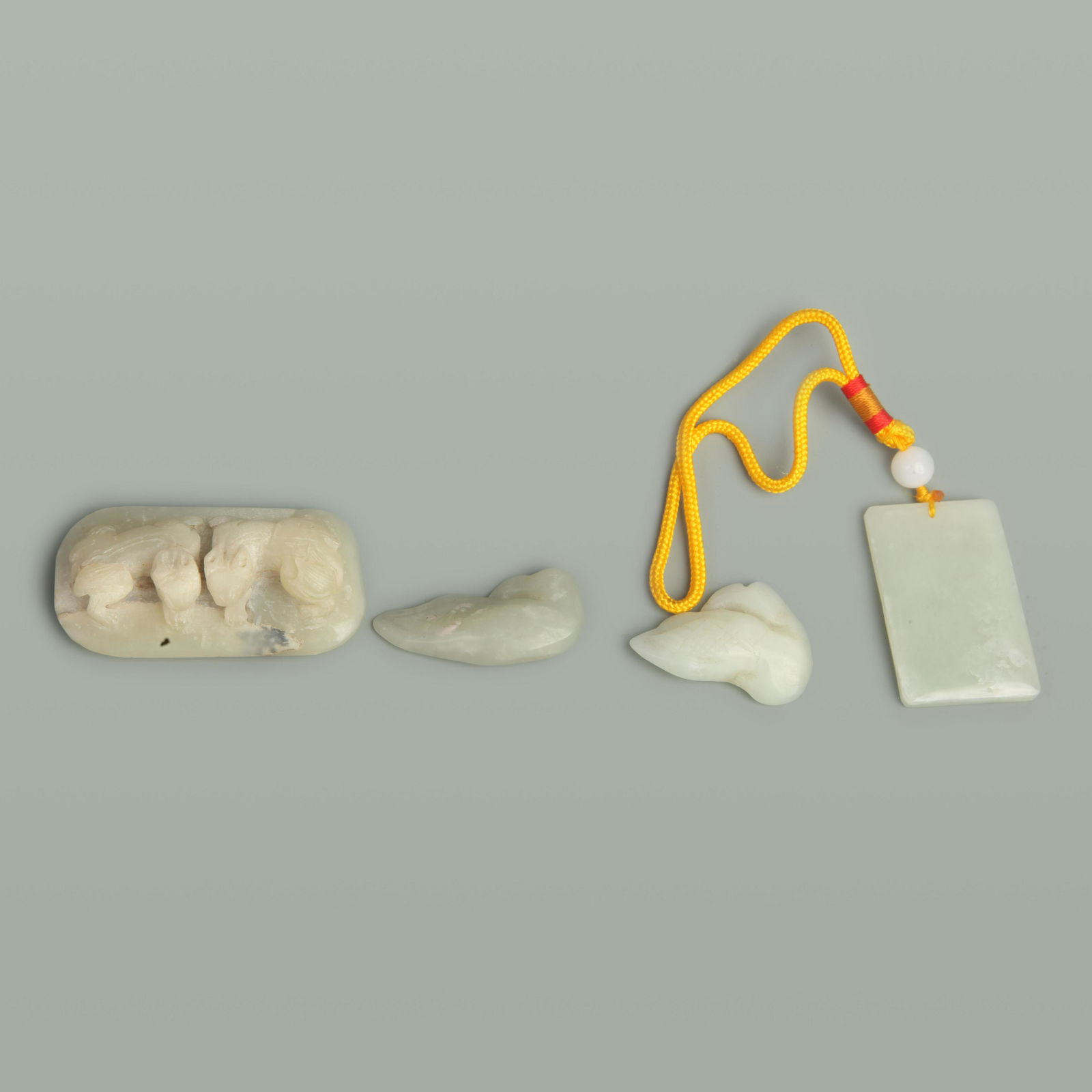 GROUP OF FOUR JADE PENDANT (1 of 14)