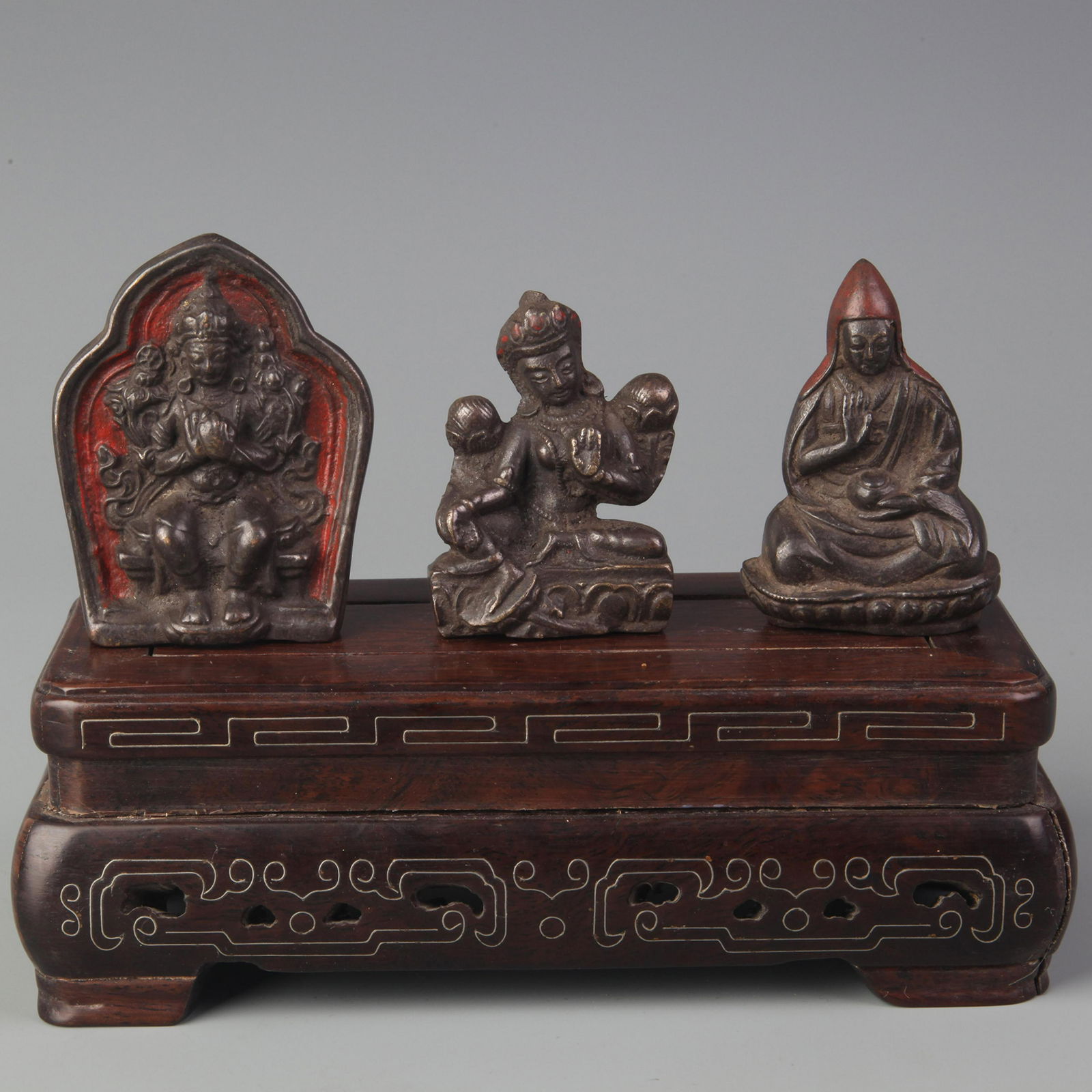 GROUP TIBETAN BUDDHISM BRONZE PENDANT (1 of 7)