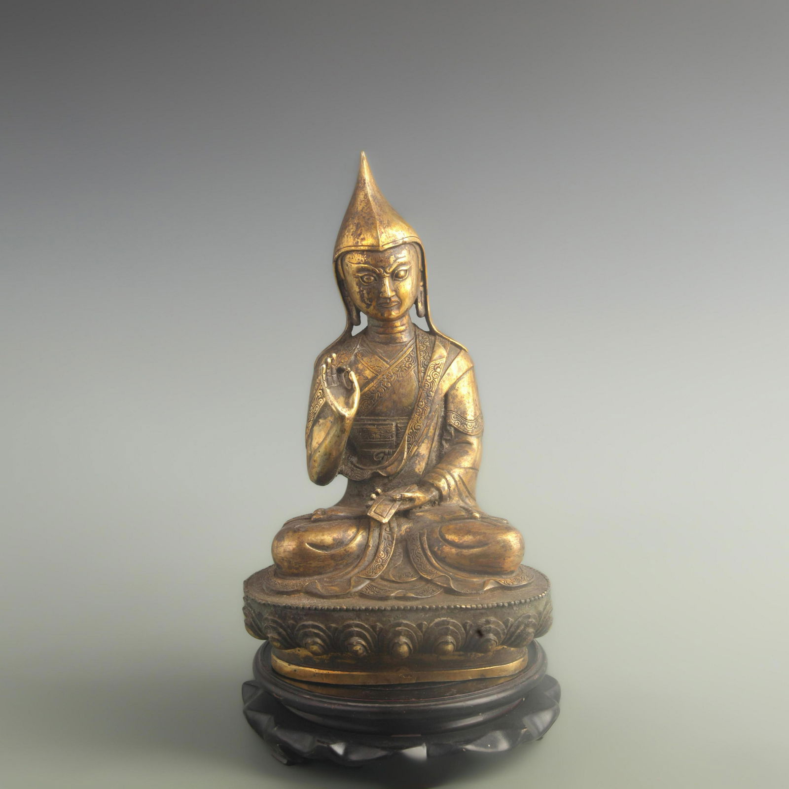 A FINE TIBETAN BUDDHISM LOBSANG GYATSO BUDDHA STATUE (1 of 5)