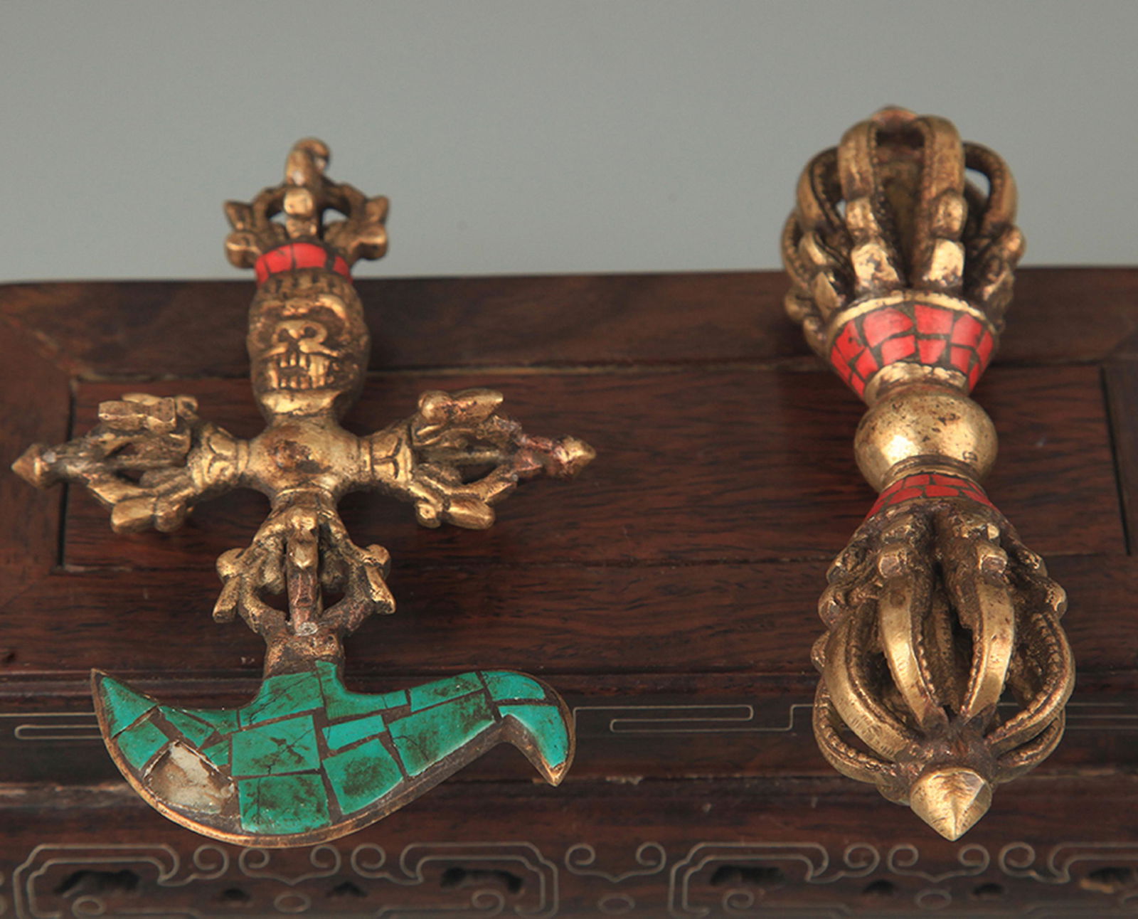 TIBETAN BUDDHISM INSTRUMENTS VAJAR AND PHURBA (1 of 3)