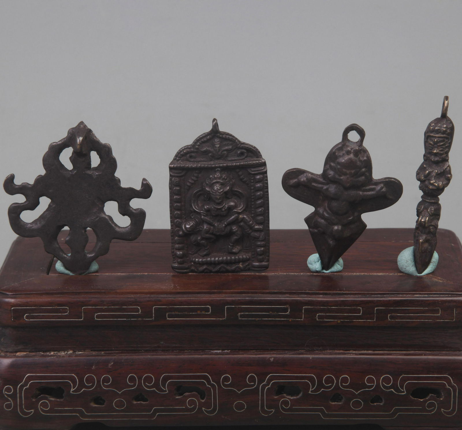 GROUP OF TIBETAN BUDDHISM INSTRUMENTS PHURBA (1 of 9)
