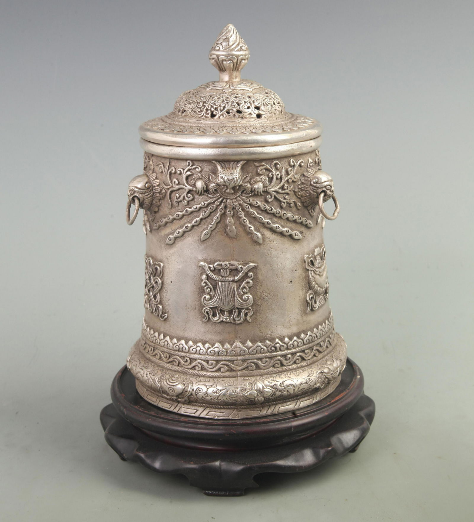 RARE FINE TIBETAN BUDDHISM  SCRIPTURE JAR (1 of 6)
