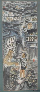 CHINESE PAINTING ATTRIBUTED TO LI XIAO XUAN: Modern, High:53.00 inch; Width: 20.5 inch
