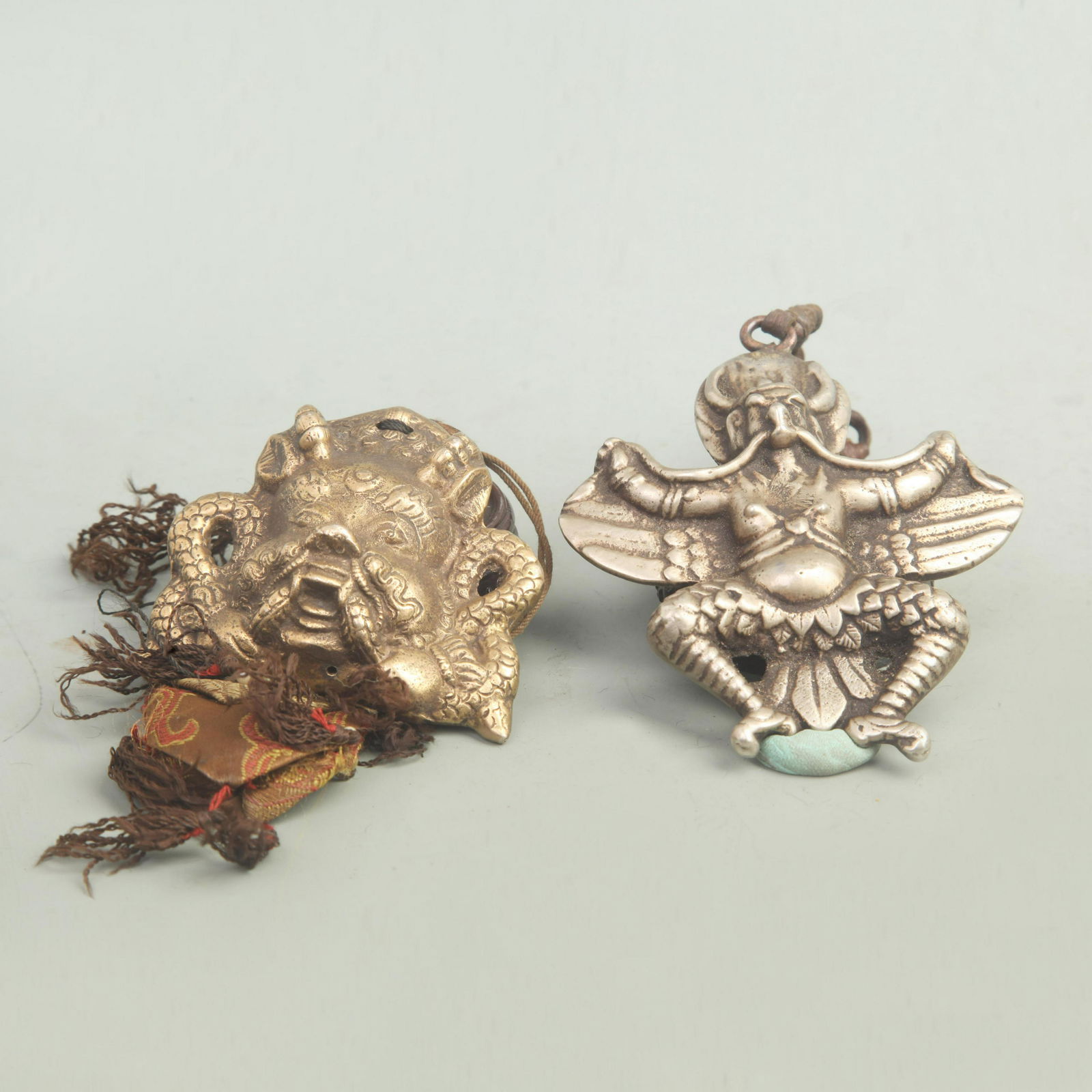 GROUP OF TIBETAN BUDDHISM BRONZE PENDANT (1 of 9)
