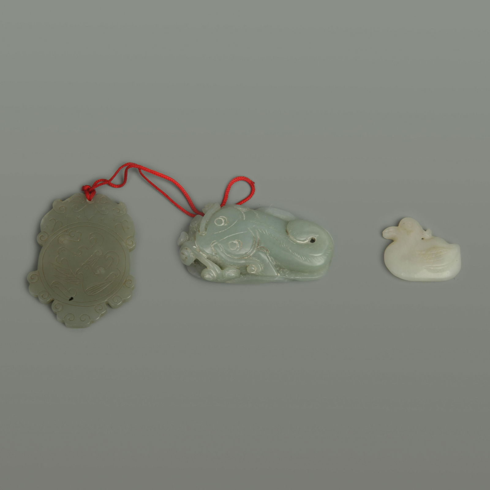 GROUP OF FOUR JADE PENDANT (1 of 10)