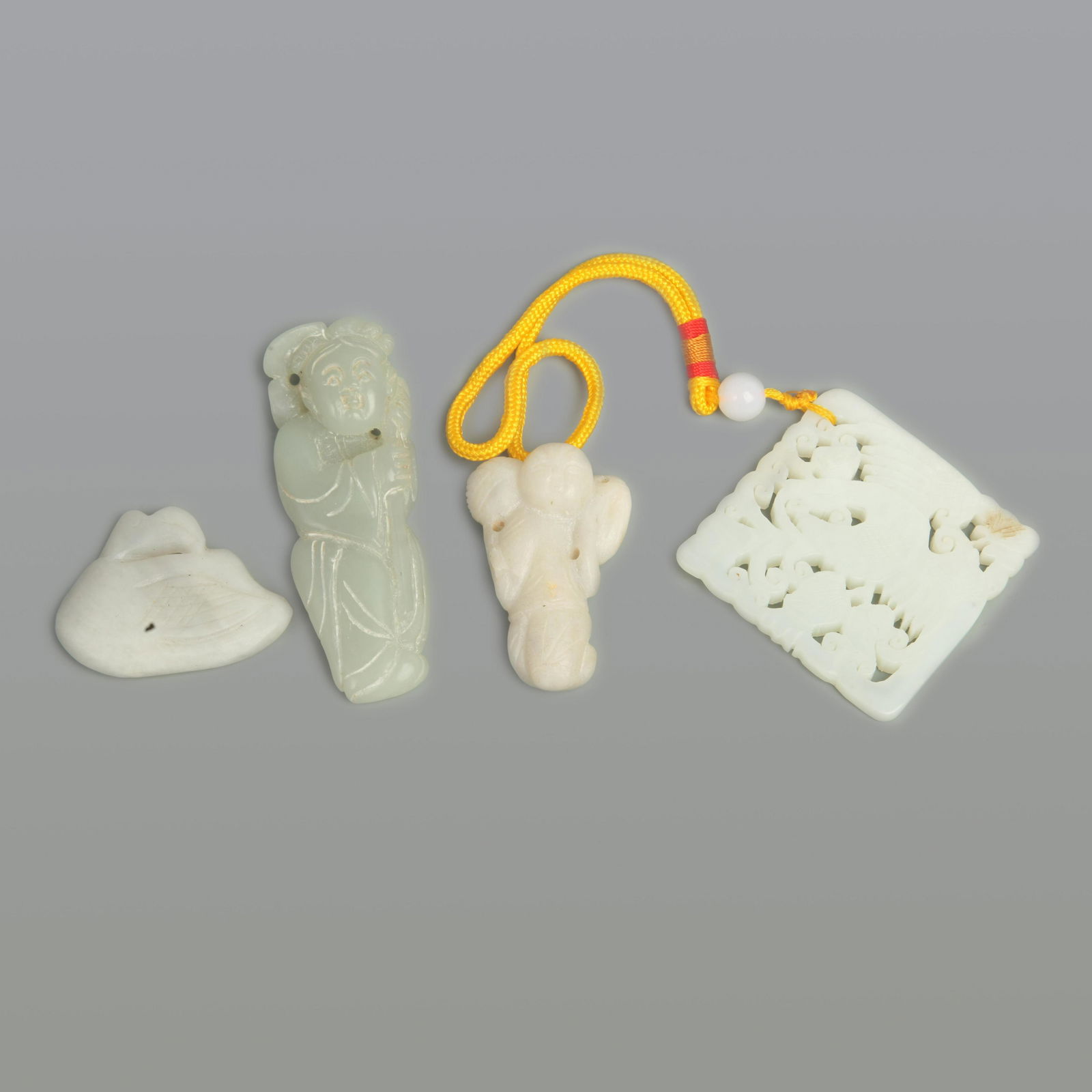 GROUP OF FOUR JADE PENDANT (1 of 13)