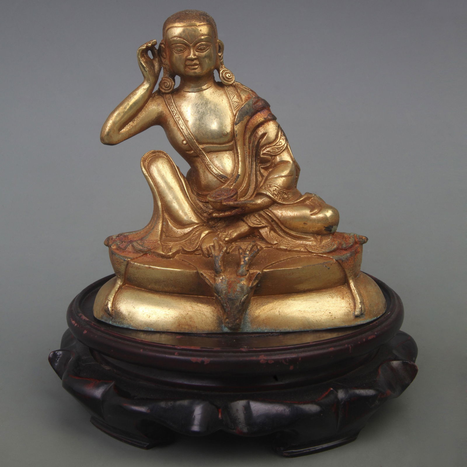 A FINE BRONZE BUDDHAS OF BAMIYAN STATUE (1 of 5)