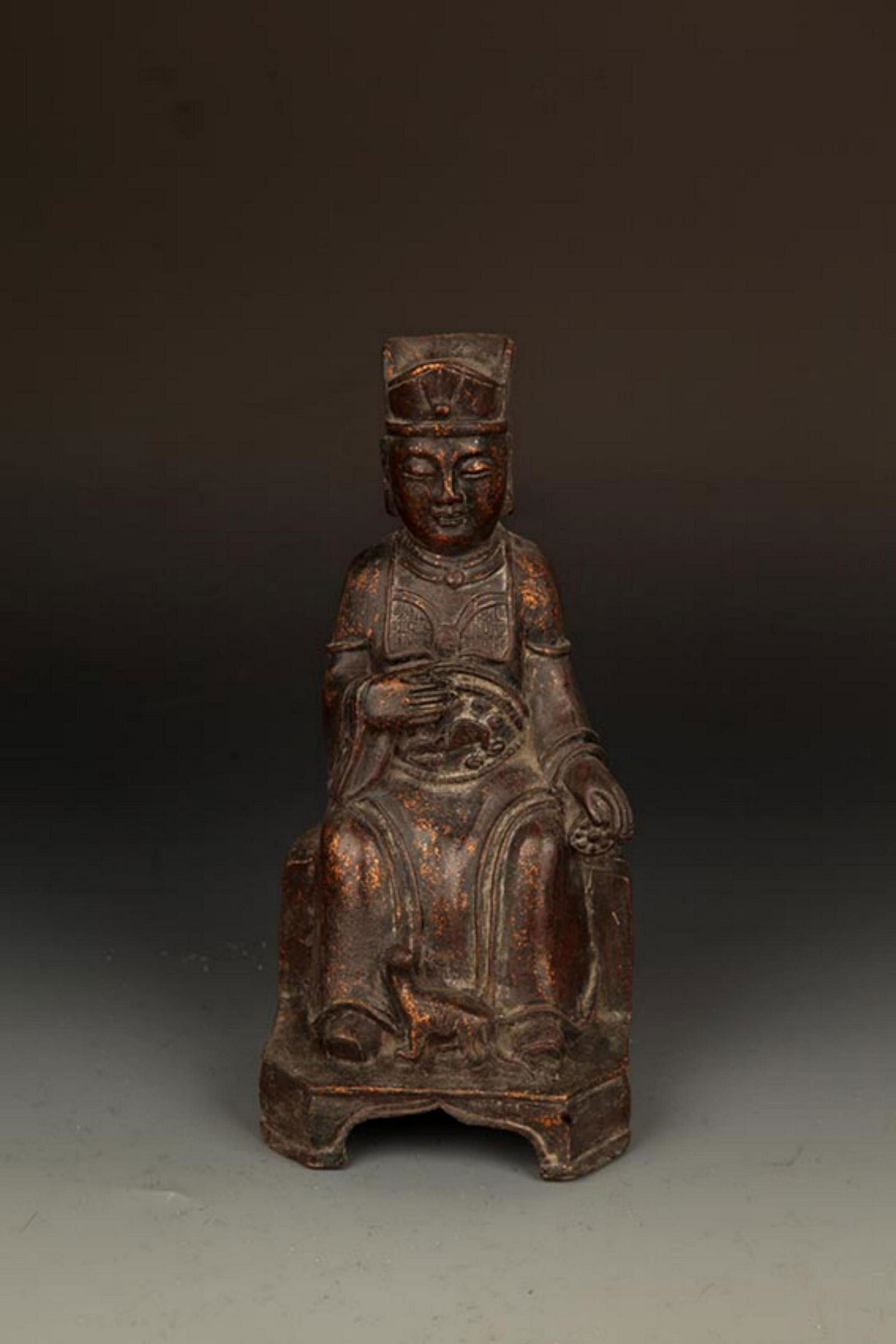 A FINELY CARVED FIGURE OF GOVERNMENT OFFICIAL (1 of 7)