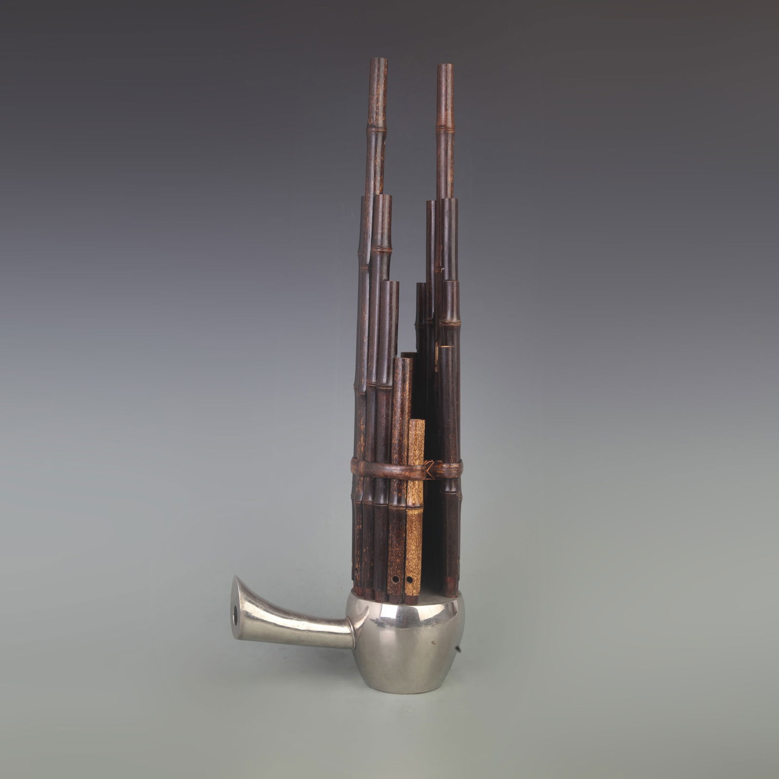 ANCIENT MUSICAL INSTRUMENT SHENG: Width: 7.5 inch; High: 25 inch