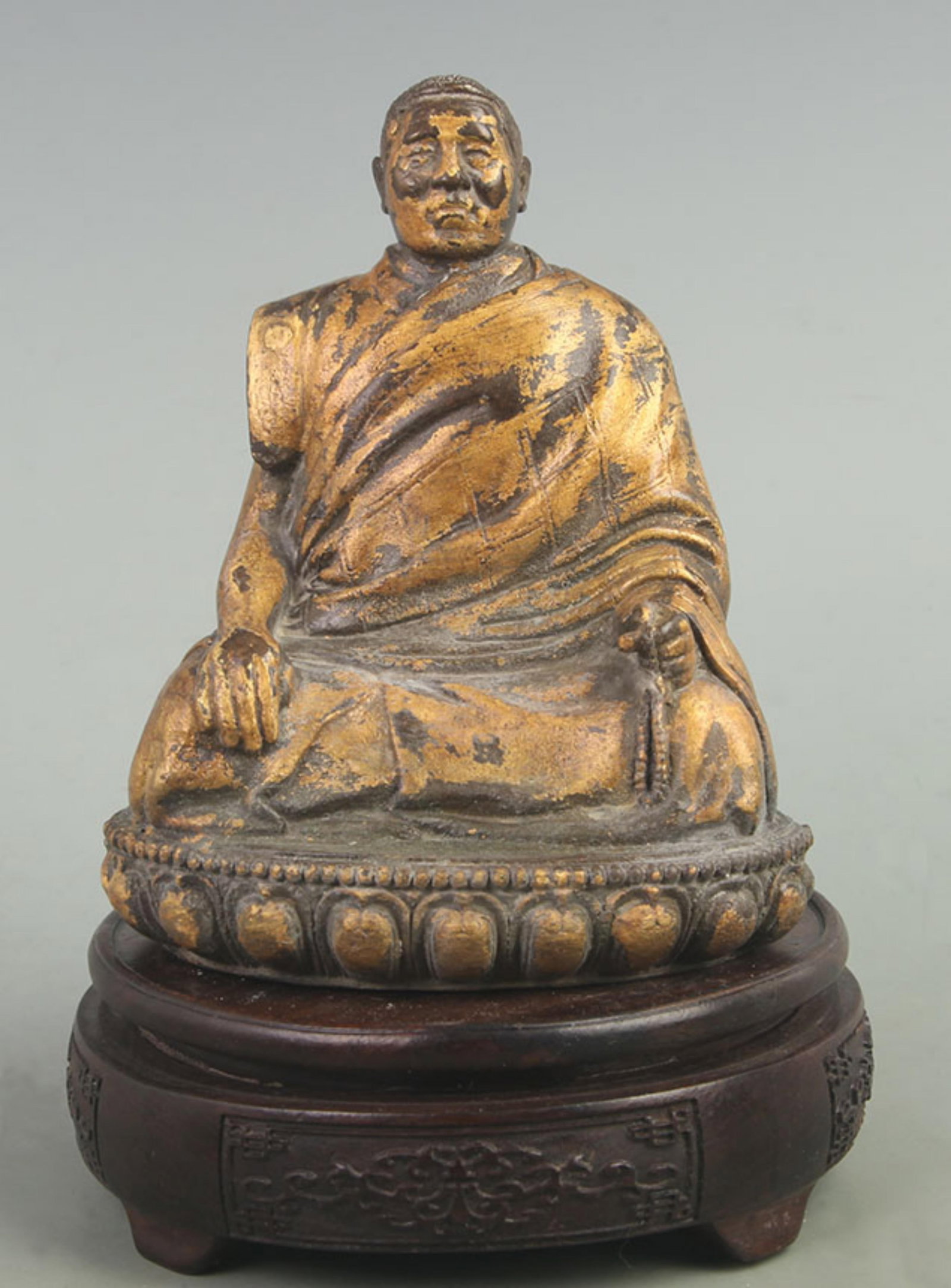A FINE TIBETAN BUDDHISM ZONGLO BAFO: 20th Century; High: 5.80 inch; Width:3.20 inch; ×Long:4.80 inch