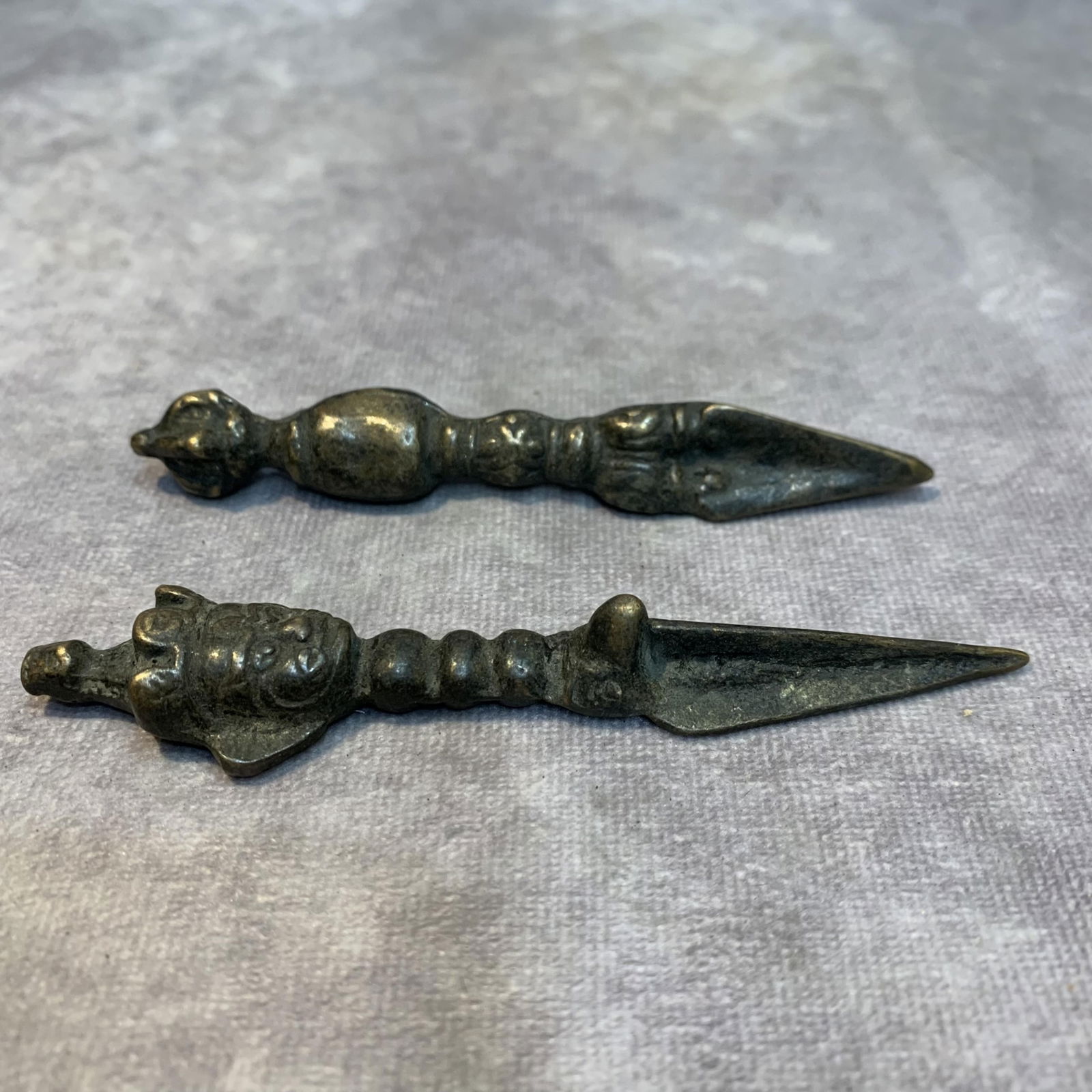 GROUP OF TWO TIBETAN BUDDHISM RITUAL INSTRUMENTS (1 of 3)