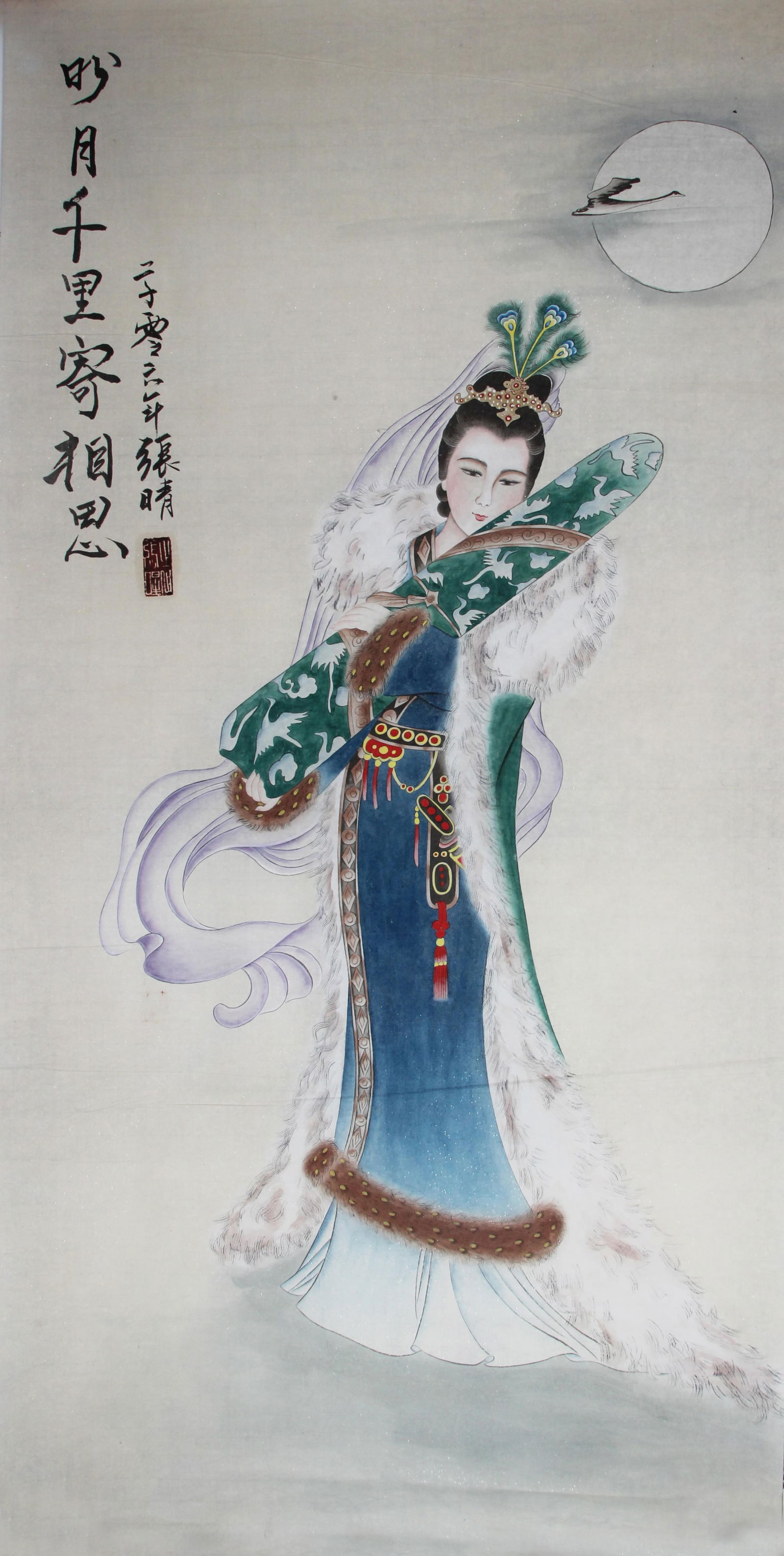 ZHANG QING, CHINESE PAINTING ATTRIBUTED TO: Modern; High:52.00 inch; Width:26.00 inch
