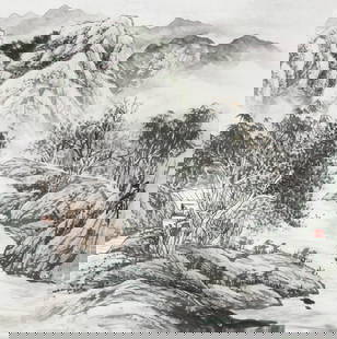 ZHANG YU GANG, CHINESE PAINTING ATTRIBUTED TO: Modern; High: 25.00in; Width: 27.00in