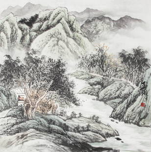 ZHANG YU GANG, CHINESE PAINTING ATTRIBUTED TO: Modern; High: 25.00in; Width: 27.00in