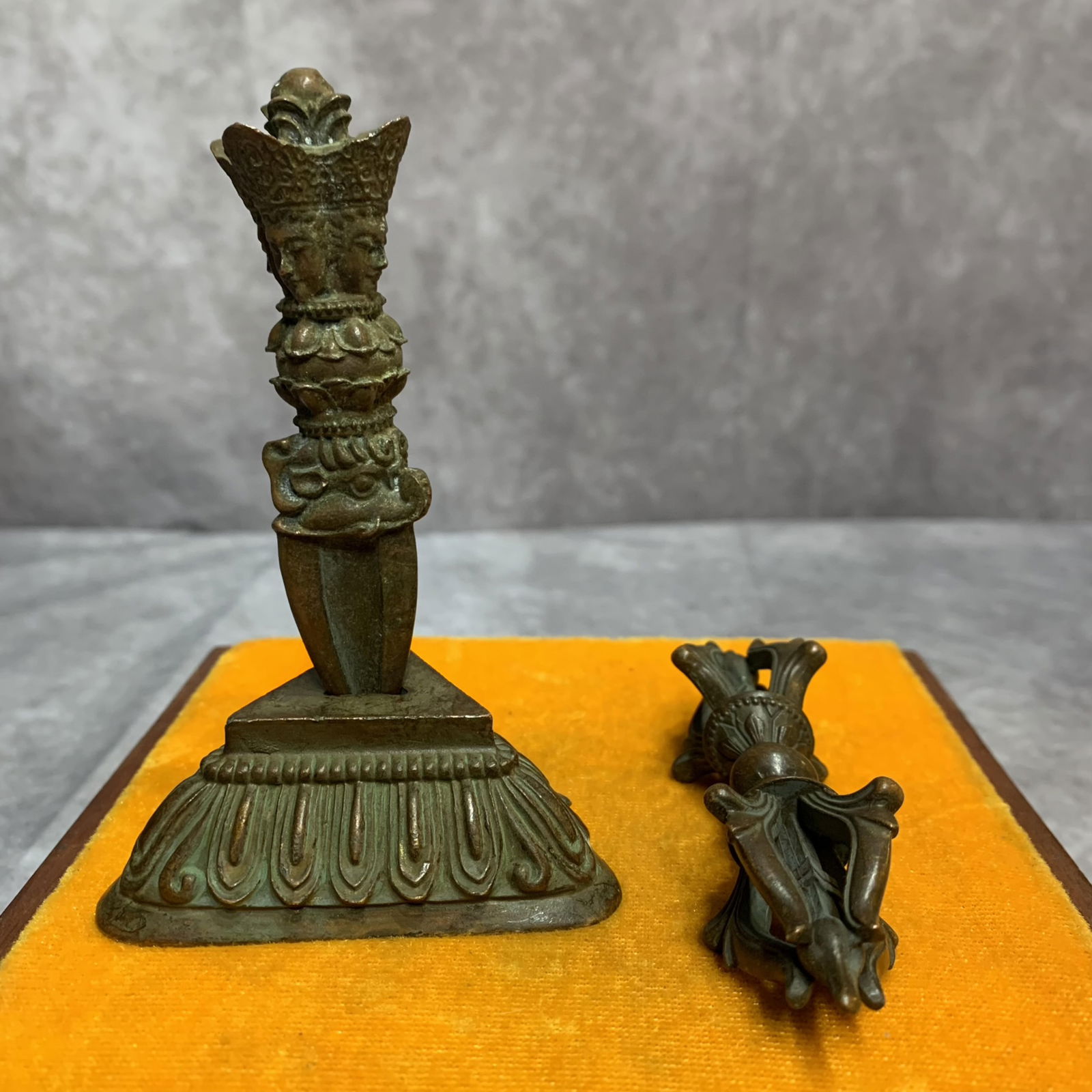 GROUP OF TIBETAN BUDDHISM INSTRUMENTS PHURBA (1 of 4)