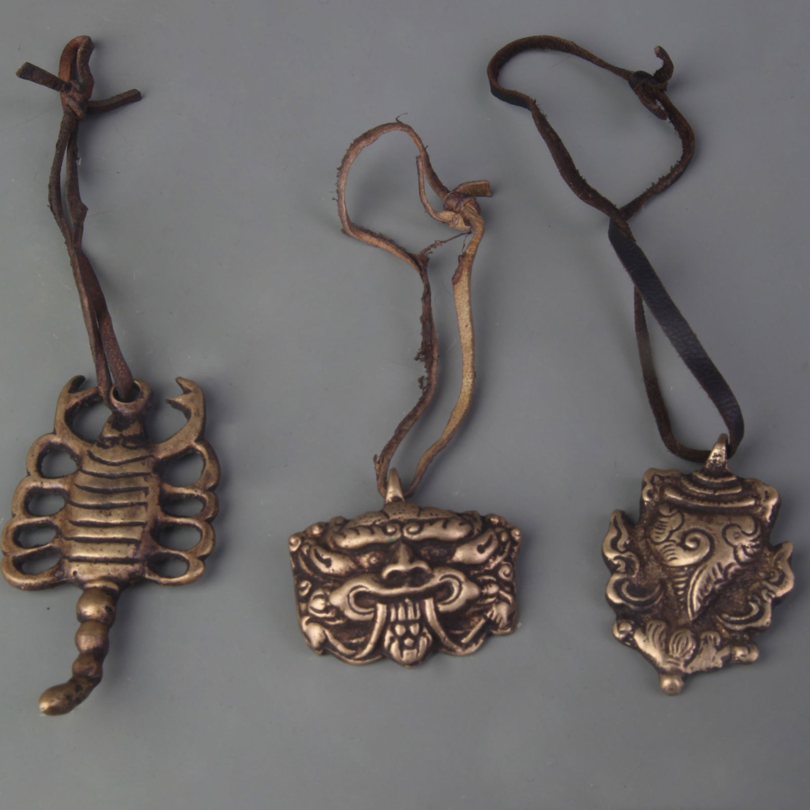 A SET OF THREE TIBETAN BUDDHIST RITUAL OBJECTS (1 of 13)