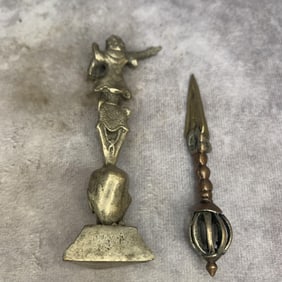 SET OF TIBETAN BUDDHISM RITUAL INSTRUMENTS